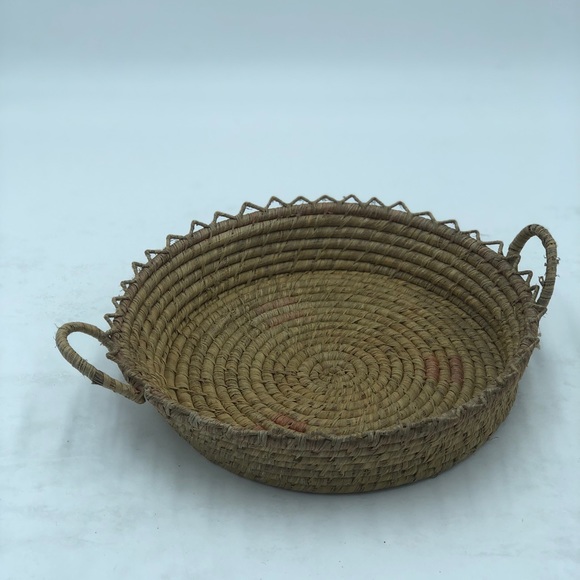 Vintage Woven Basket with Neon - Picture 3 of 3
